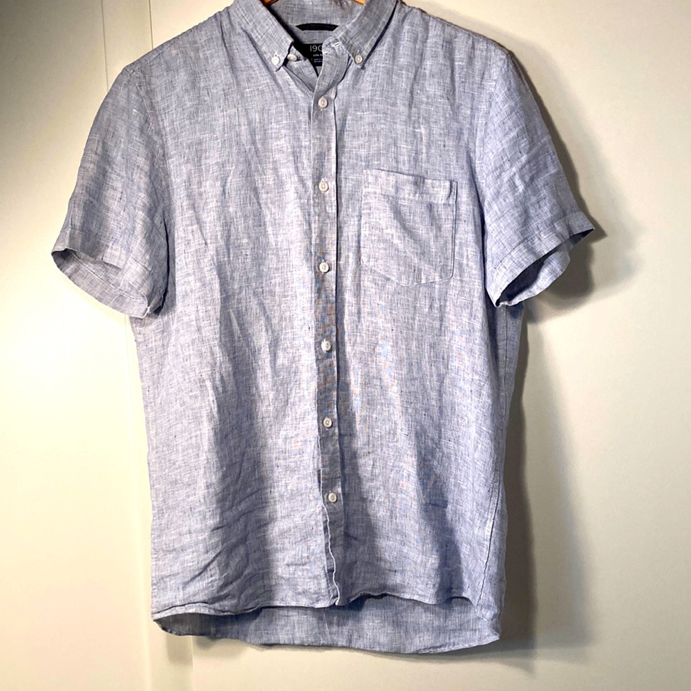 1901 short sleeve linen button down